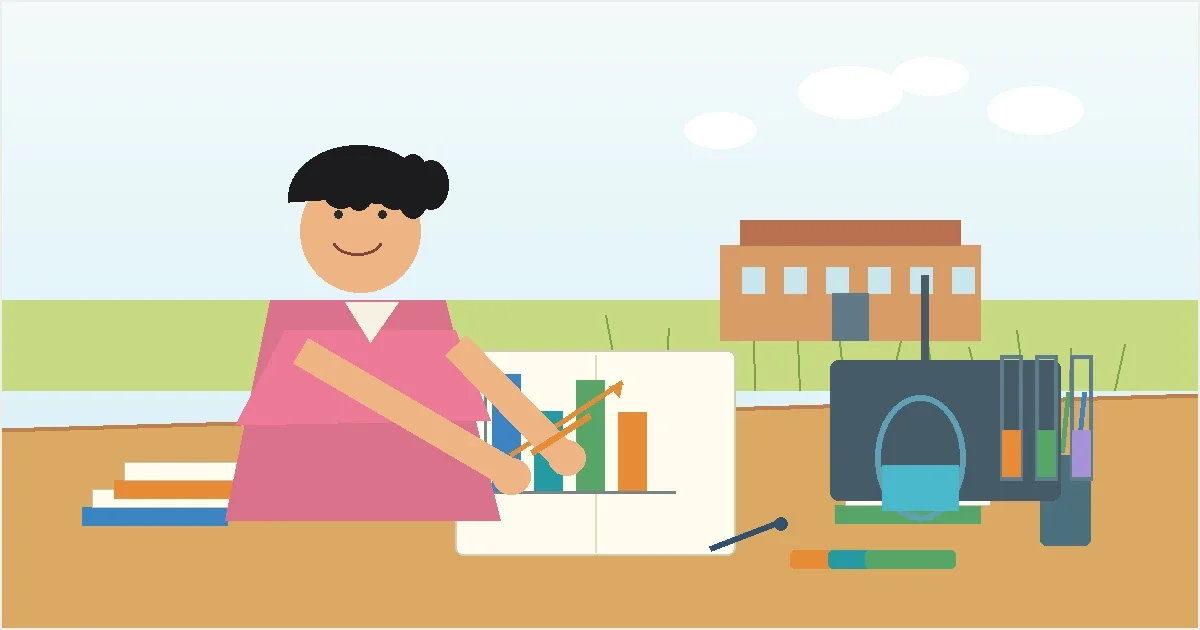 Flat illustration of a student working through math problems on paper at a desk with STEM symbols and geometric shapes in the background, representing NCSSM Discovery Day preparation publish_date: May 22, 2026 [SCHEDULED — verify before publishing]